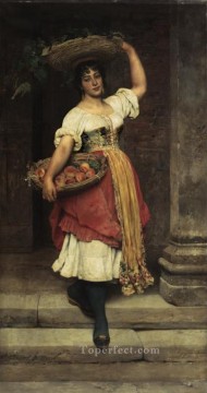  lady Oil Painting - Lisa lady Eugene de Blaas